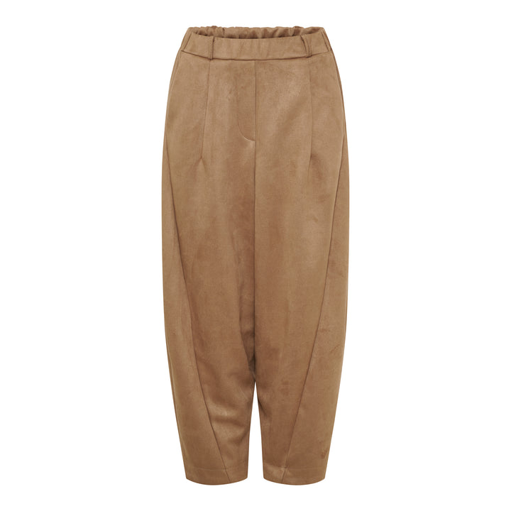MARTA DU CHATEAU - BUKSER - PILEA 16635SUEDE - CAMEL276