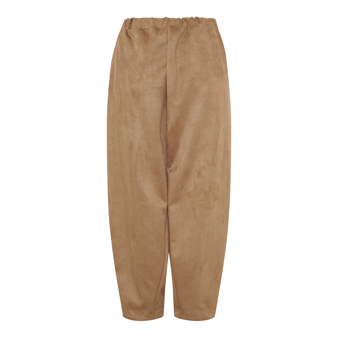 MARTA DU CHATEAU - BUKSER - PILEA 16635SUEDE - CAMEL276