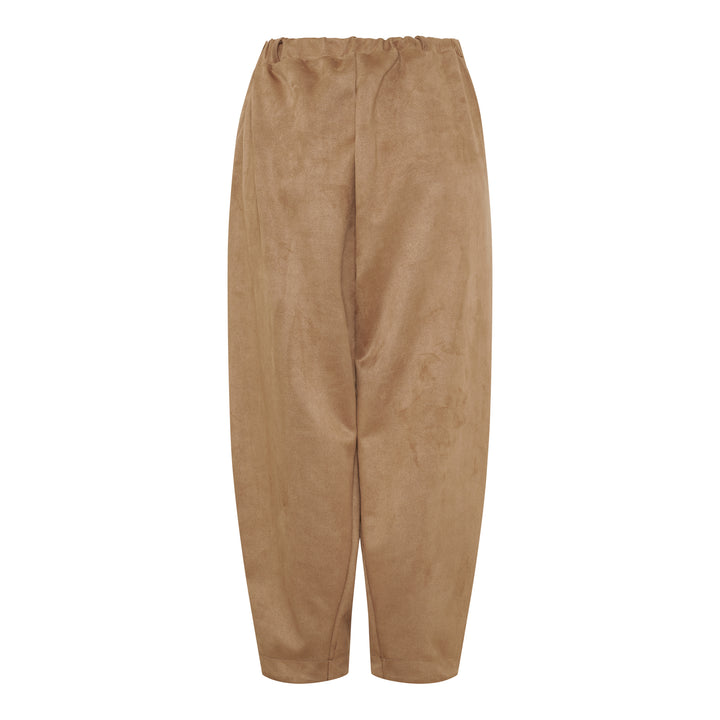 MARTA DU CHATEAU - BUKSER - PILEA 16635SUEDE - CAMEL276