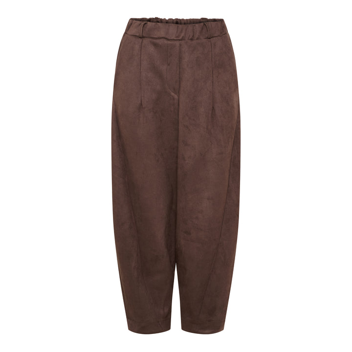 MARTA DU CHATEAU - BUKSER - PILEA 16635SUEDE - MORO