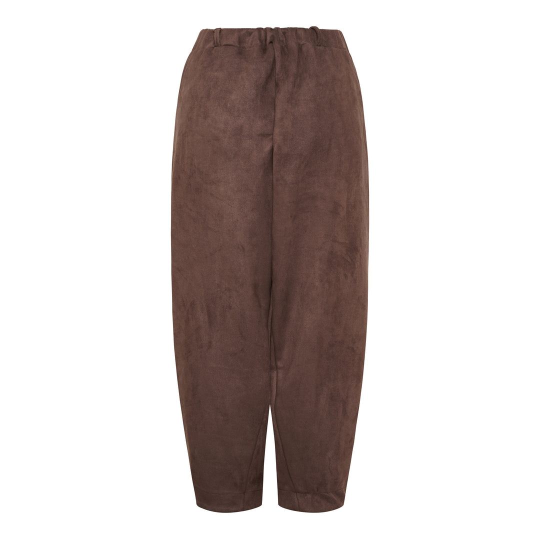 MARTA DU CHATEAU - BUKSER - PILEA 16635SUEDE - MORO