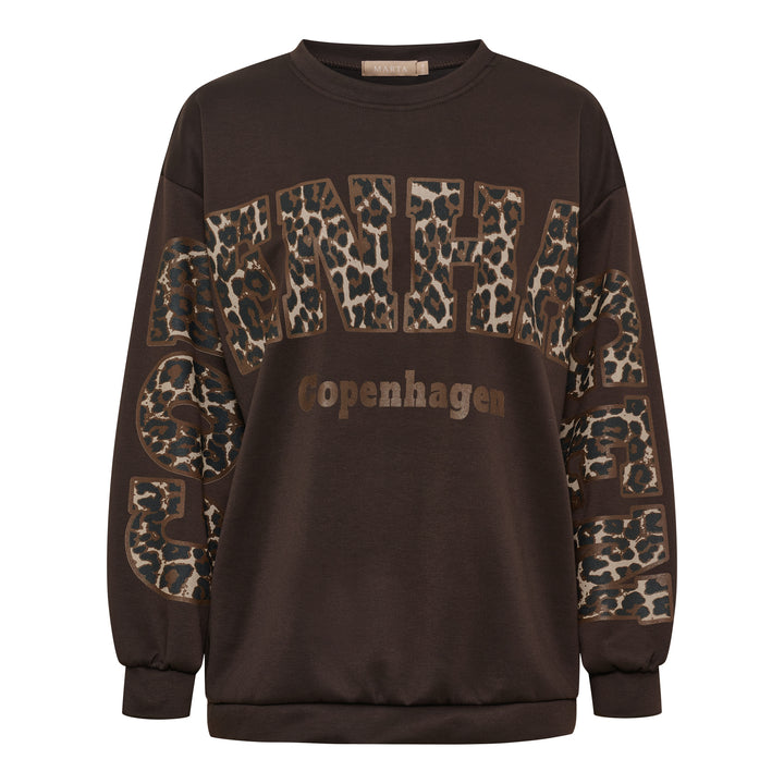 MARTA DU CHATEAU - SWEATSHIRT - SEVILLA 22659LEO - MORO/LEO