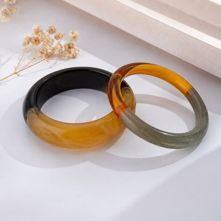 COSMOS - ARMBÅND - SÆT - BRUN, RAV OG GRÅ