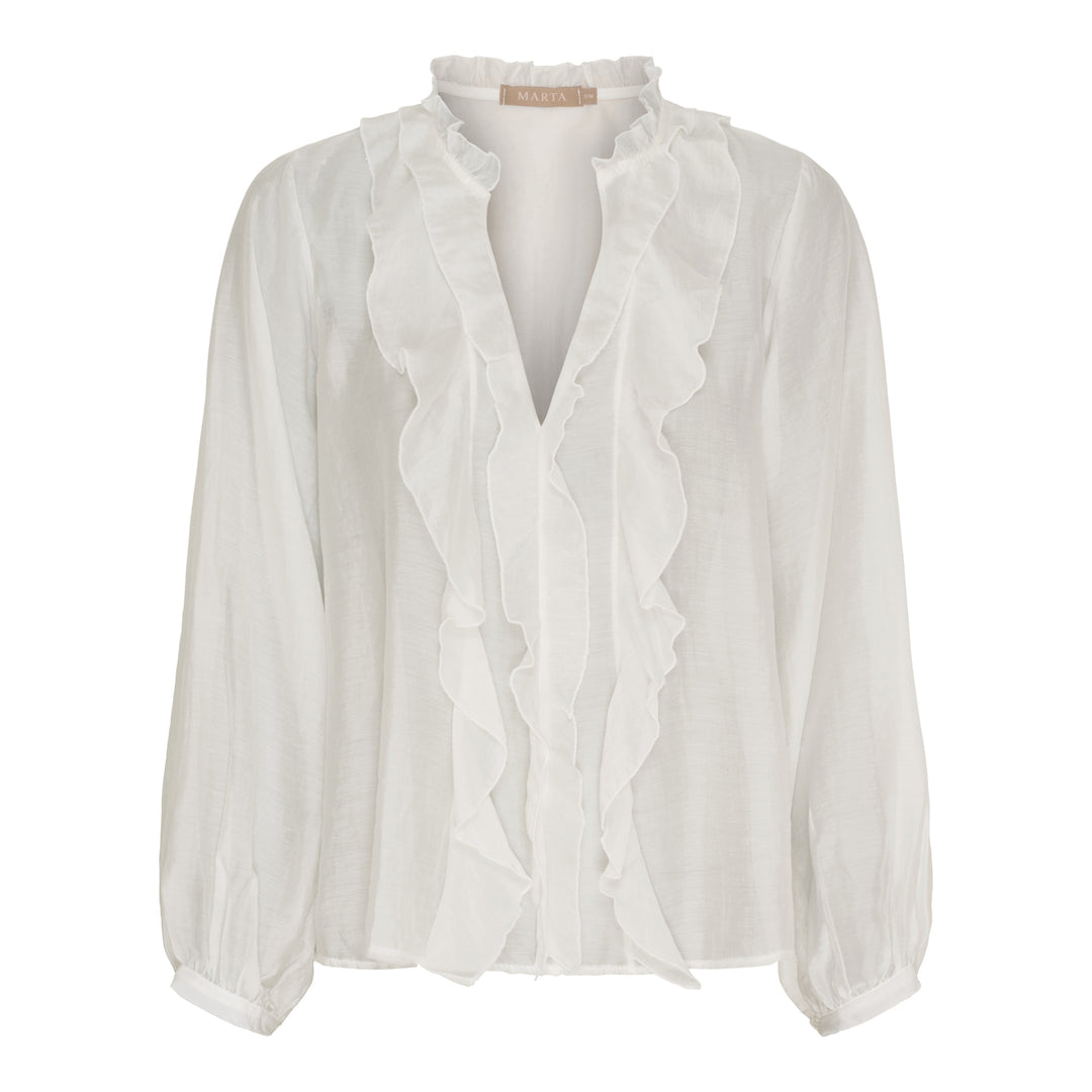 MARTA DU CHATEAU - BLUSE - NAIRA 58221M - WHITE