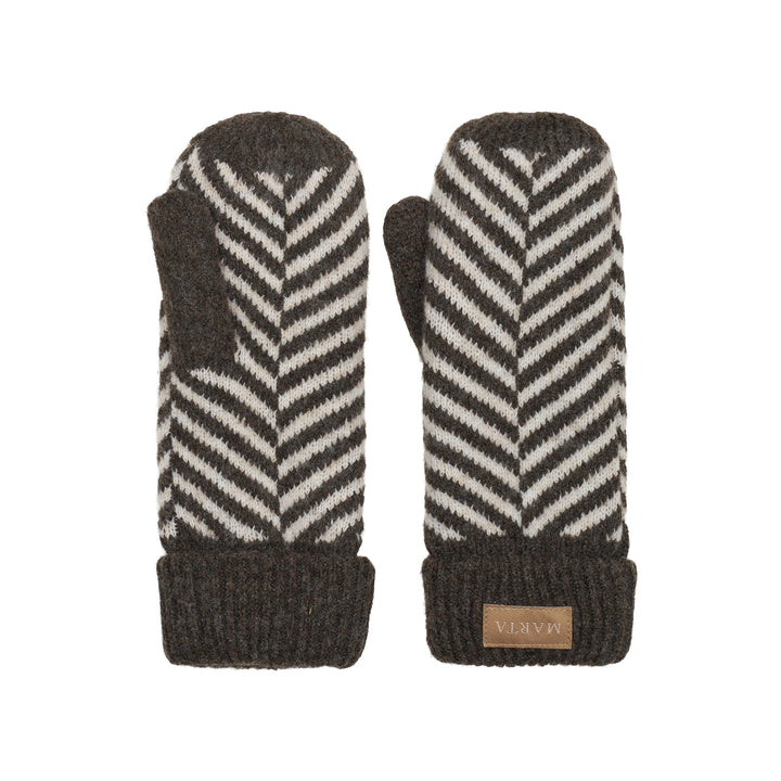 MARTA DU CHATEAU - HANDSKE - AYANA T1208 - BROWN/BEIGE