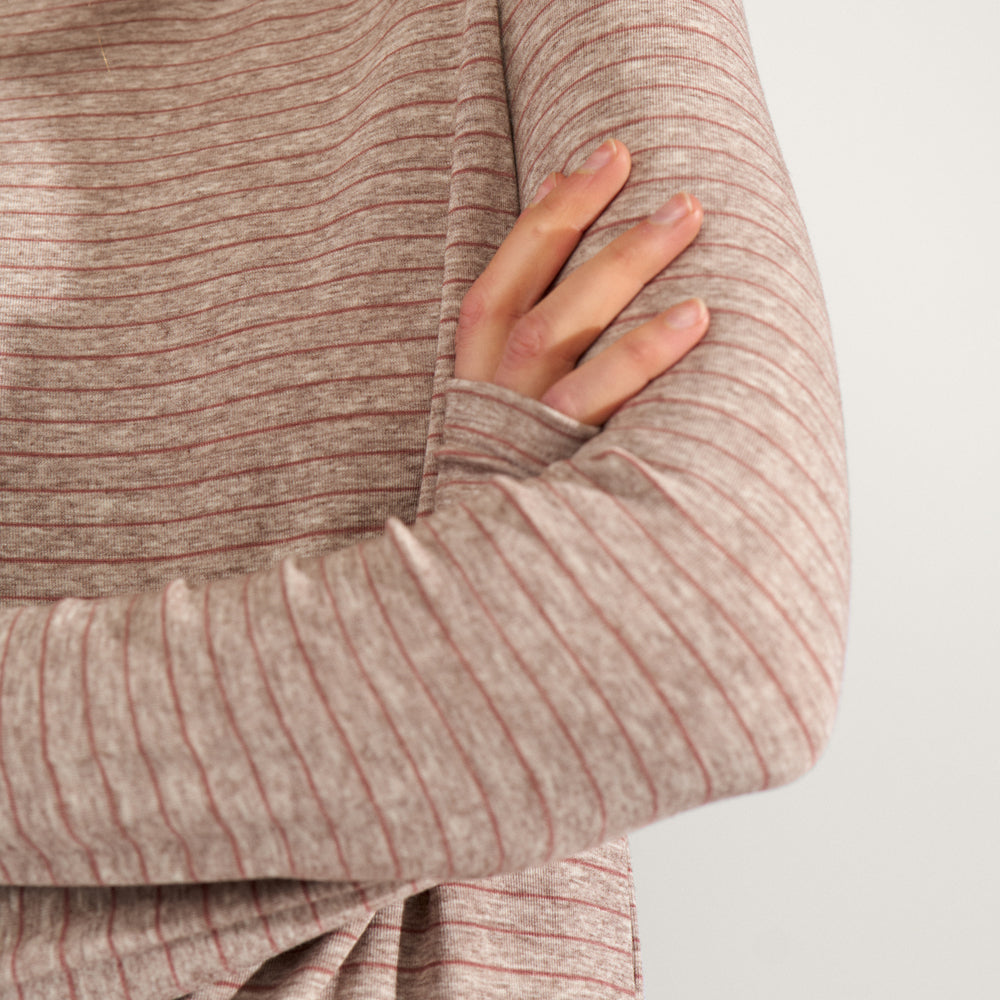 NÜMPH - BLUSE - LANIS 707393 - GRAY MORN MELANGE