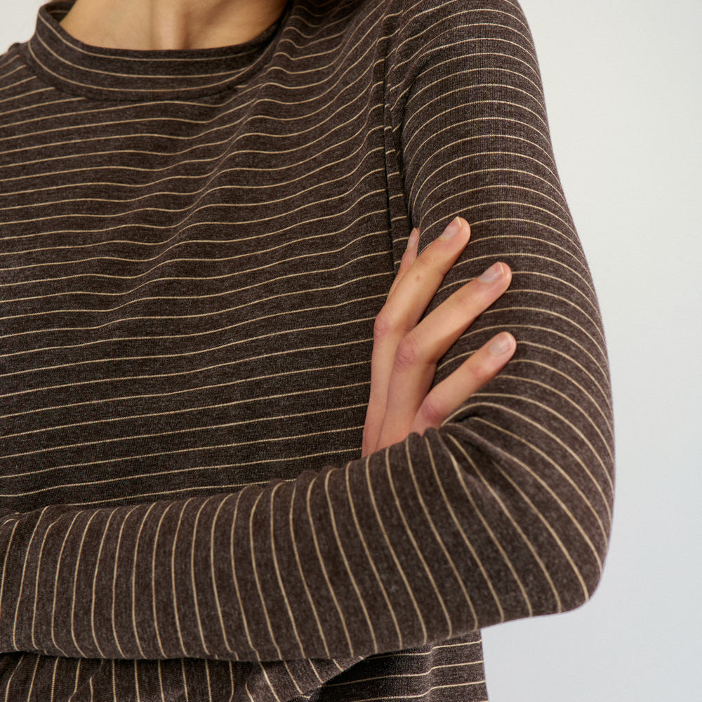 NÜMPH - BLUSE - LANIS 707393 - BLACK COFFEE