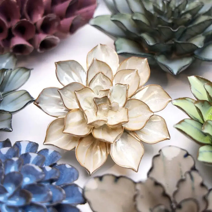 KERMIK VÆG BLOMSTE - Metallic Frikartii Aster Blomst