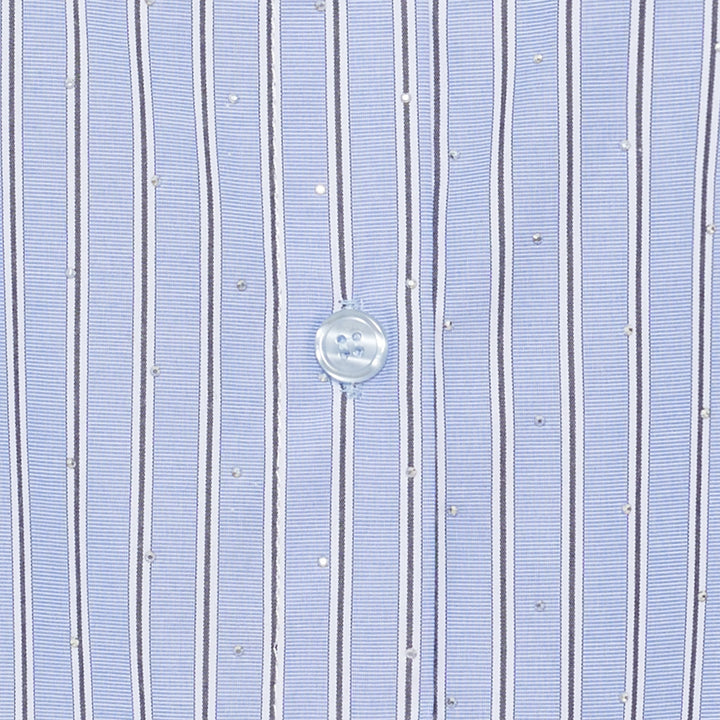 MARTA DU CHATEAU - SKJORTE - VELOURA 8199 - BLUE STRIPE