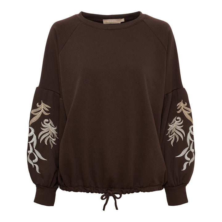MARTA DU CHATEAU - SWEATSHIRT - LURETTA 8939 - CHOCOLATE