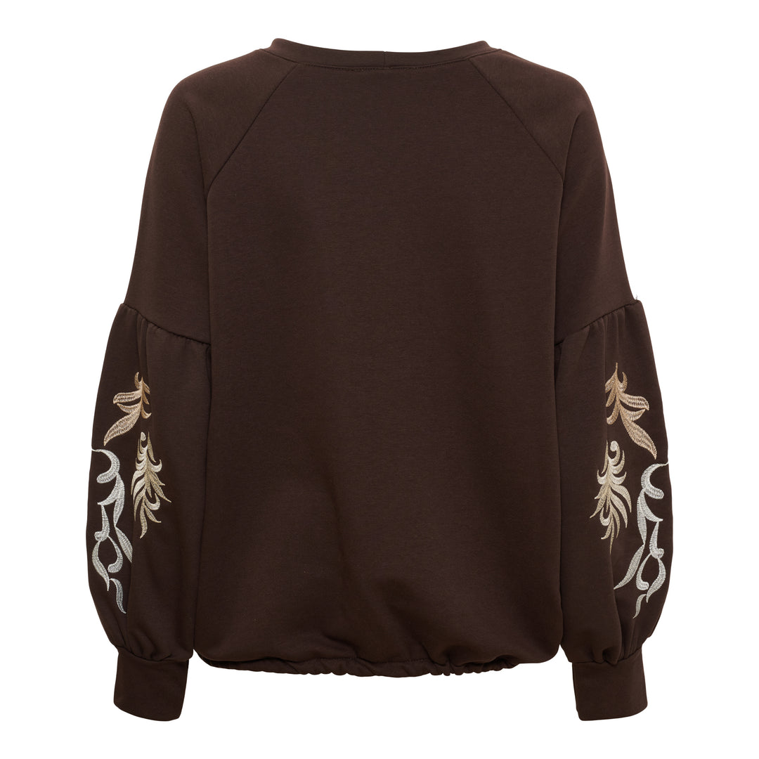 MARTA DU CHATEAU - SWEATSHIRT - LURETTA 8939 - CHOCOLATE