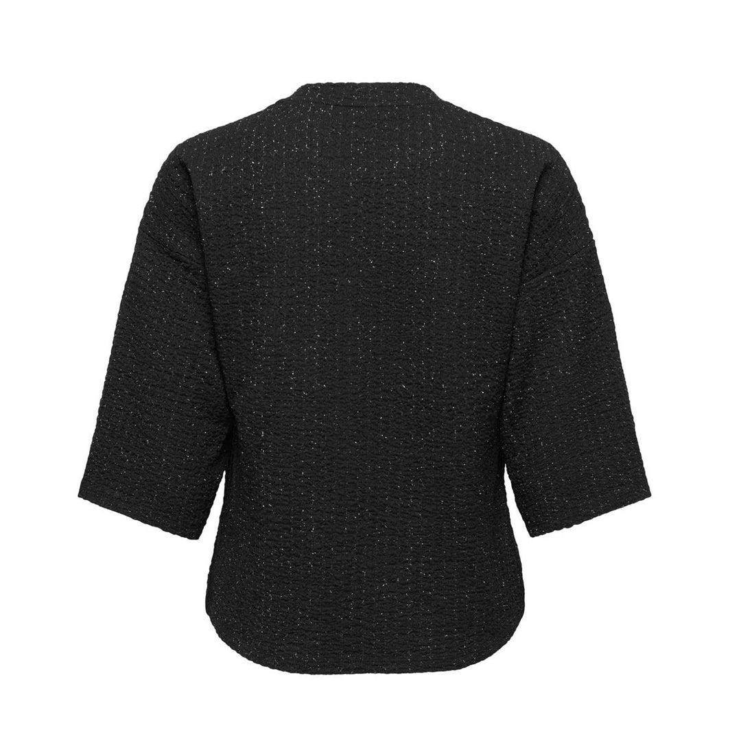 ONLY - TOP - MILLA 15384154 - BLACK/SILVER LUREX