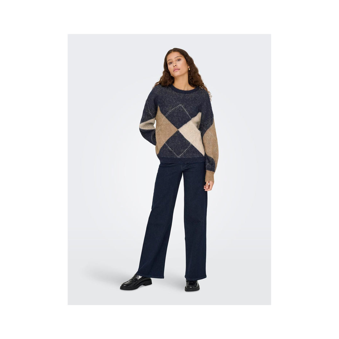 ONLY - STRIK - NOEME LIFE 15353226 - NIGHT SKY/COCOCA CREME/BISCOTTI/MELANGE/ARGYLE