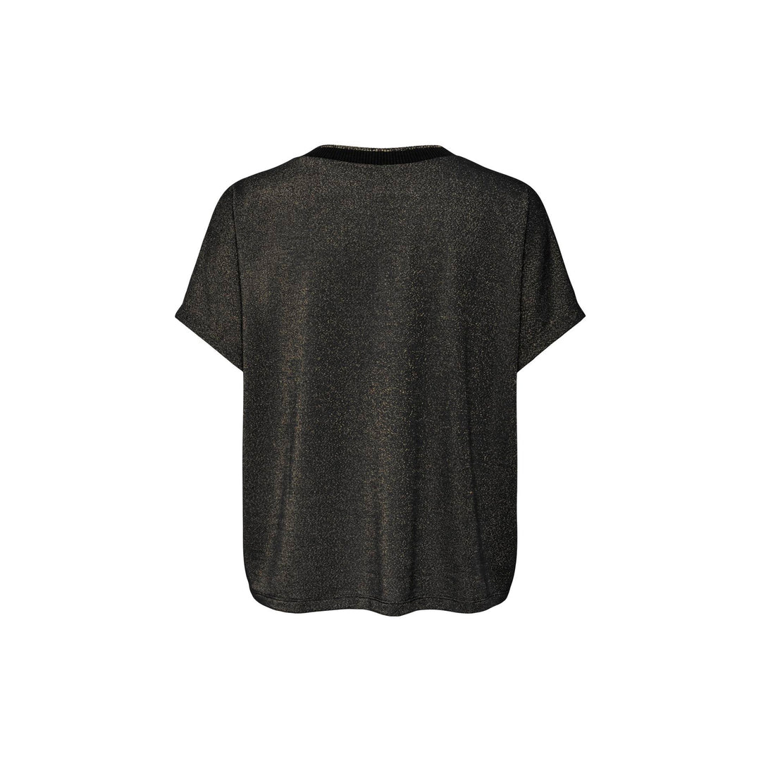 ONLY - T-SHIRT - MIRANDA 15333431 - BLACK/GOLD LUREX