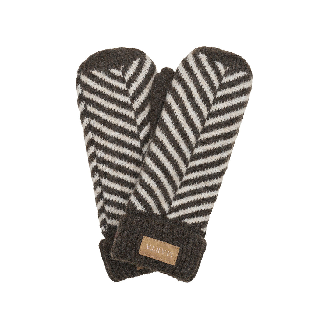 MARTA DU CHATEAU - HANDSKE - AYANA T1208 - BROWN/BEIGE