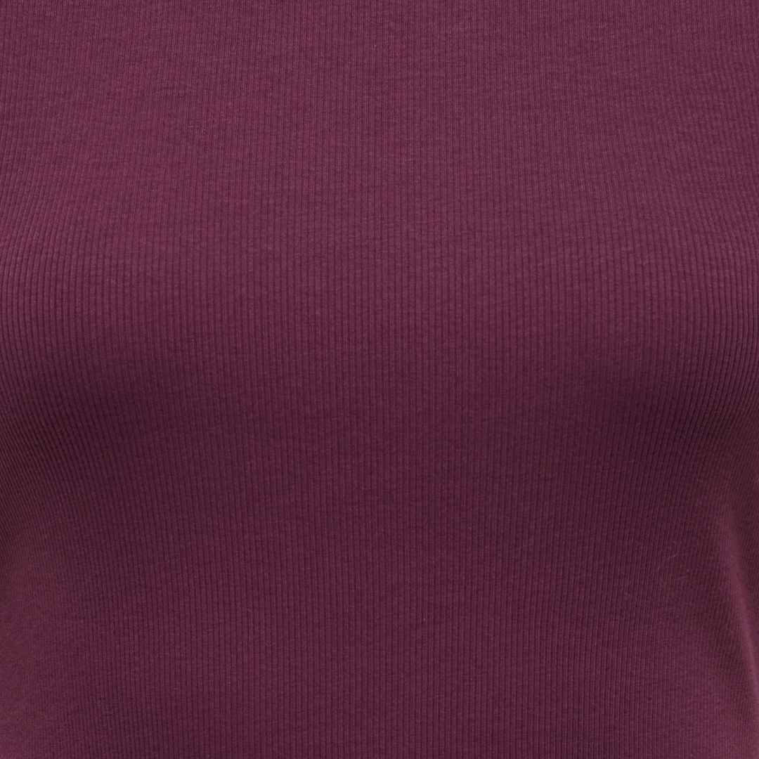 ONLY - T-SHIRT - VAL 15384169 - FIG KEEPSAKE/LILAC CONTRAST