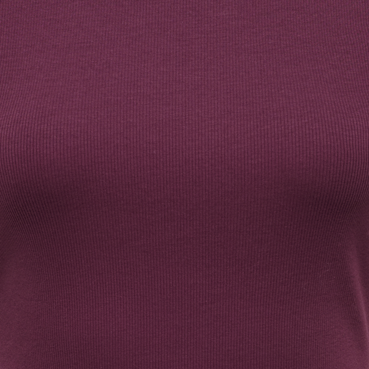 ONLY - T-SHIRT - VAL 15384169 - FIG KEEPSAKE/LILAC CONTRAST