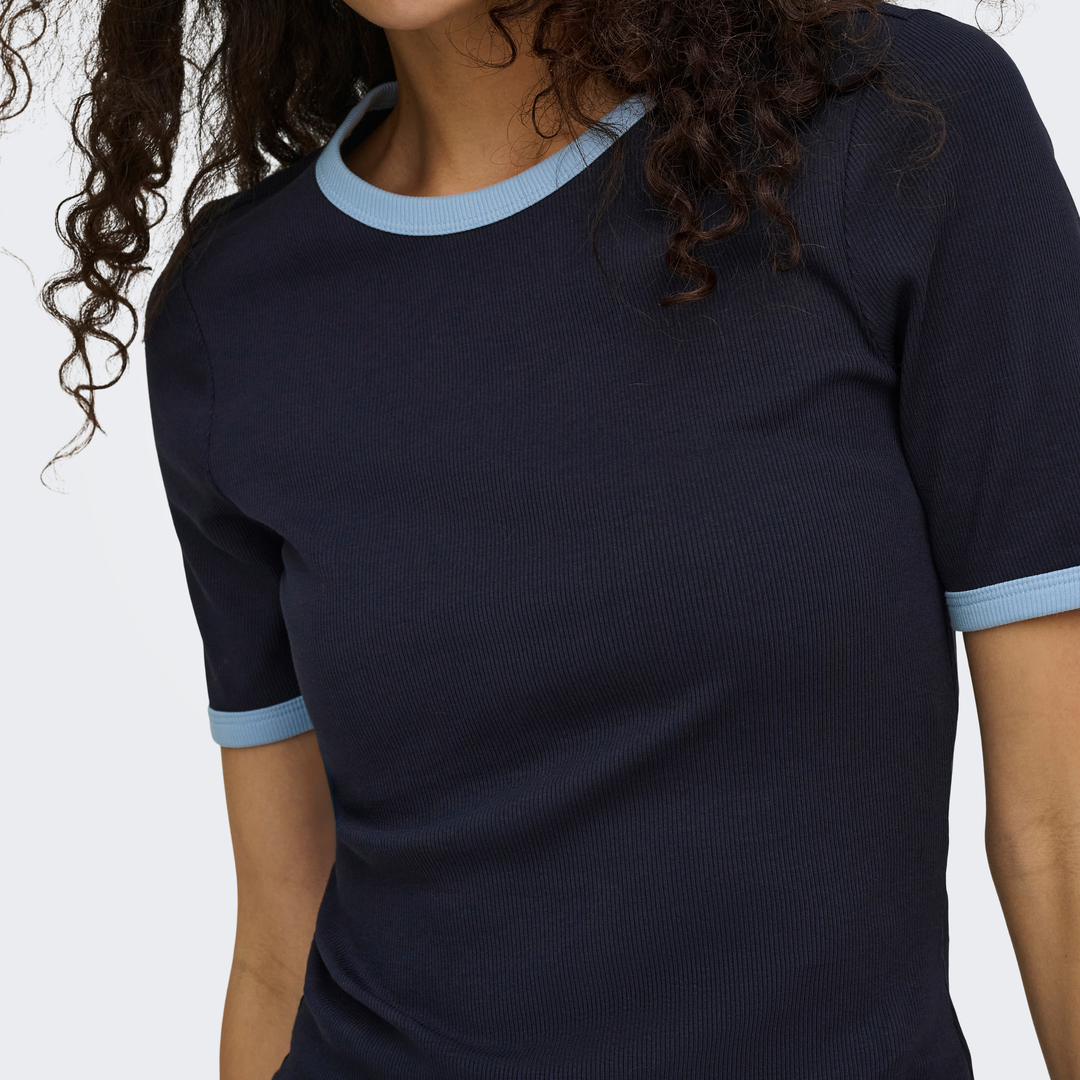 ONLY - T-SHIRT - VAL 15384169 - NIGHT SKY/CASHMERE BLUE CONTRAST