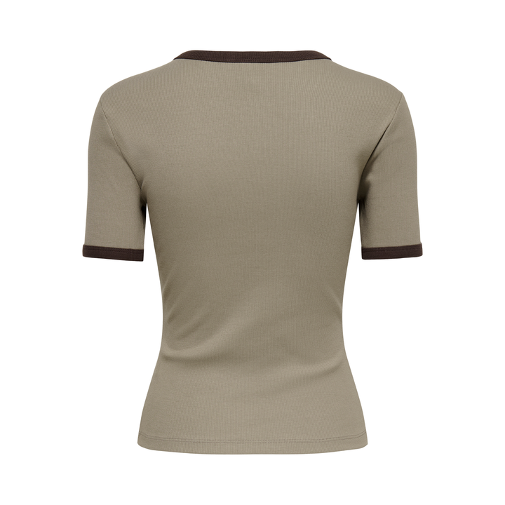 ONLY - T-SHIRT - VAL 15384169 - WALNUT/COFFEE BEAN CONTRAST