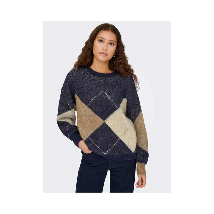 ONLY - STRIK - NOEME LIFE 15353226 - NIGHT SKY/COCOCA CREME/BISCOTTI/MELANGE/ARGYLE