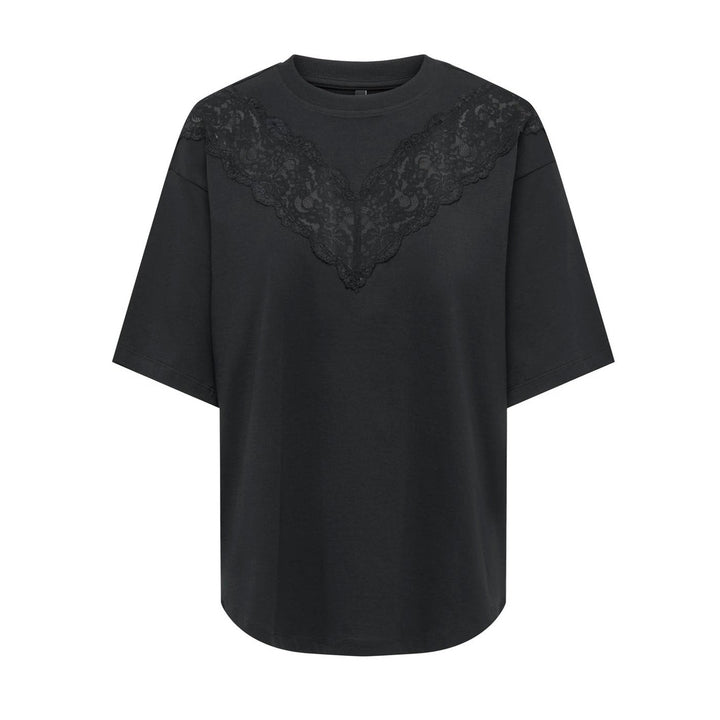 ONLY - T-SHIRT - VIVVI 15392969 - BLACK LACE