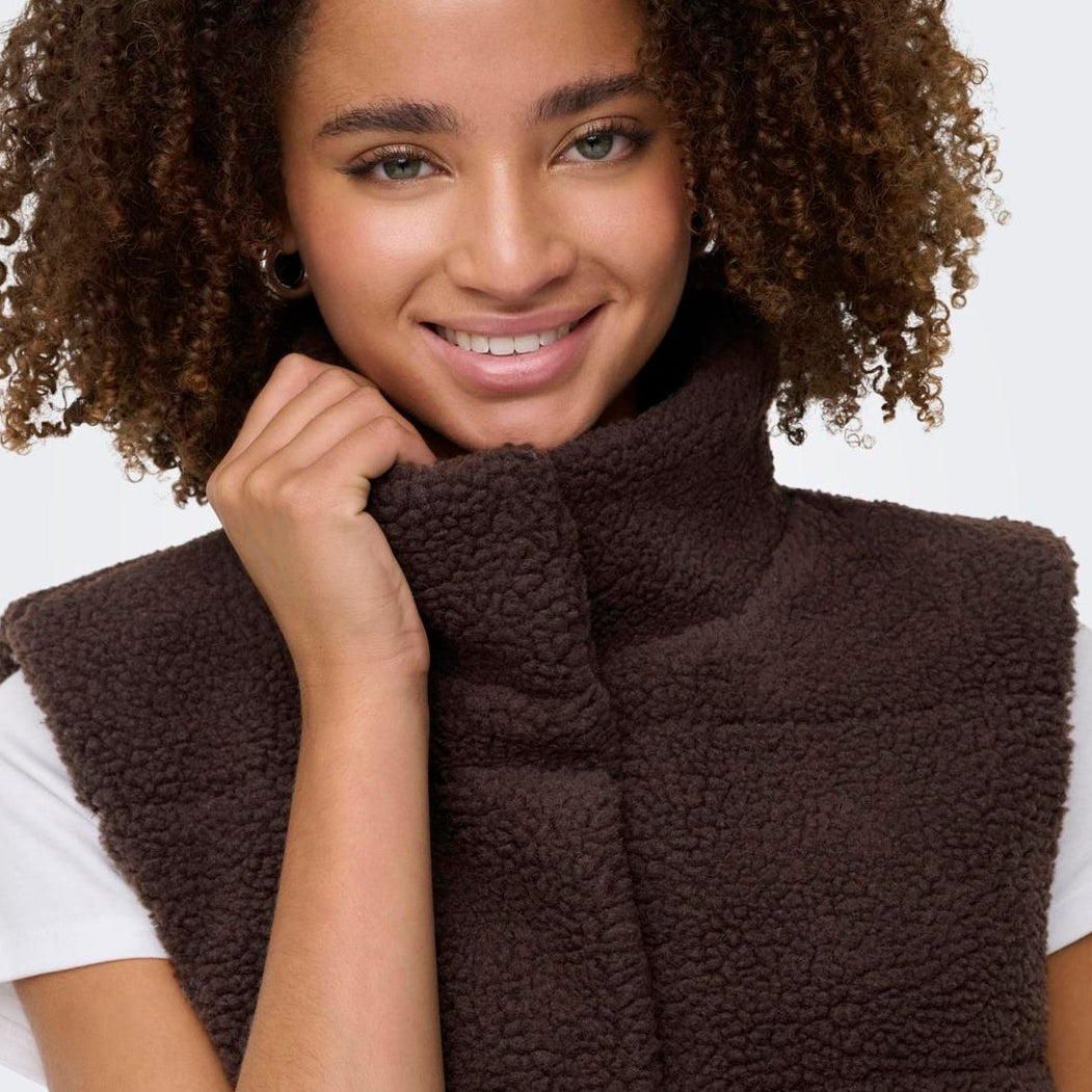 ONLY - VEST - SANDRA 15320630 - SEAL BROWN