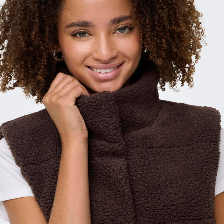 ONLY - VEST - SANDRA 15320630 - SEAL BROWN