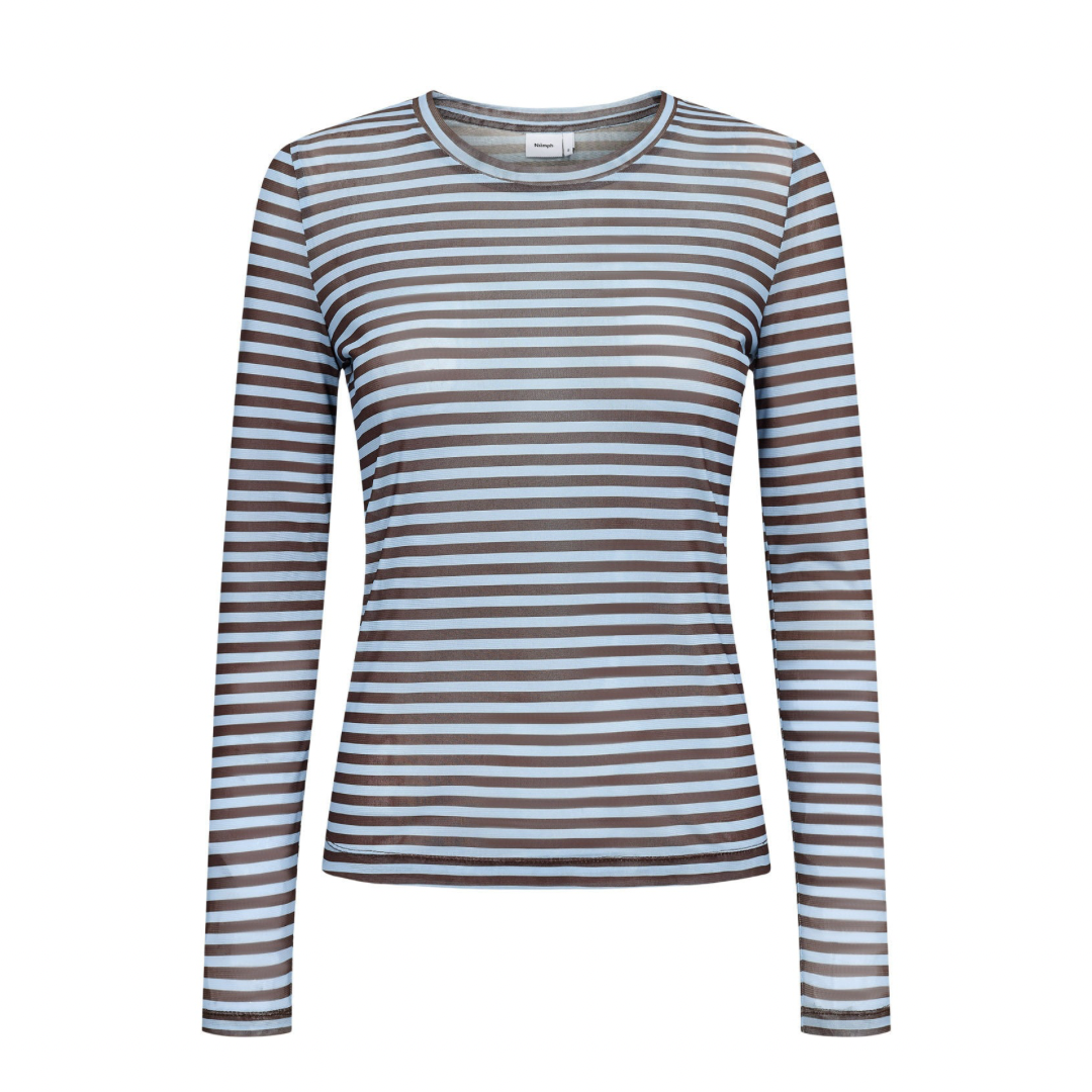 NÜMPH - MESH BLUSE - SINE 707994 - FLOATY BLUE