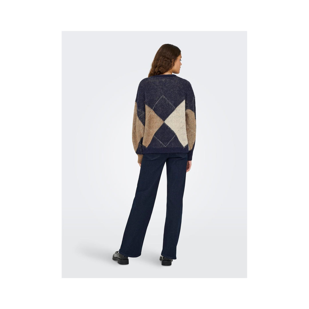 ONLY - STRIK - NOEME LIFE 15353226 - NIGHT SKY/COCOCA CREME/BISCOTTI/MELANGE/ARGYLE