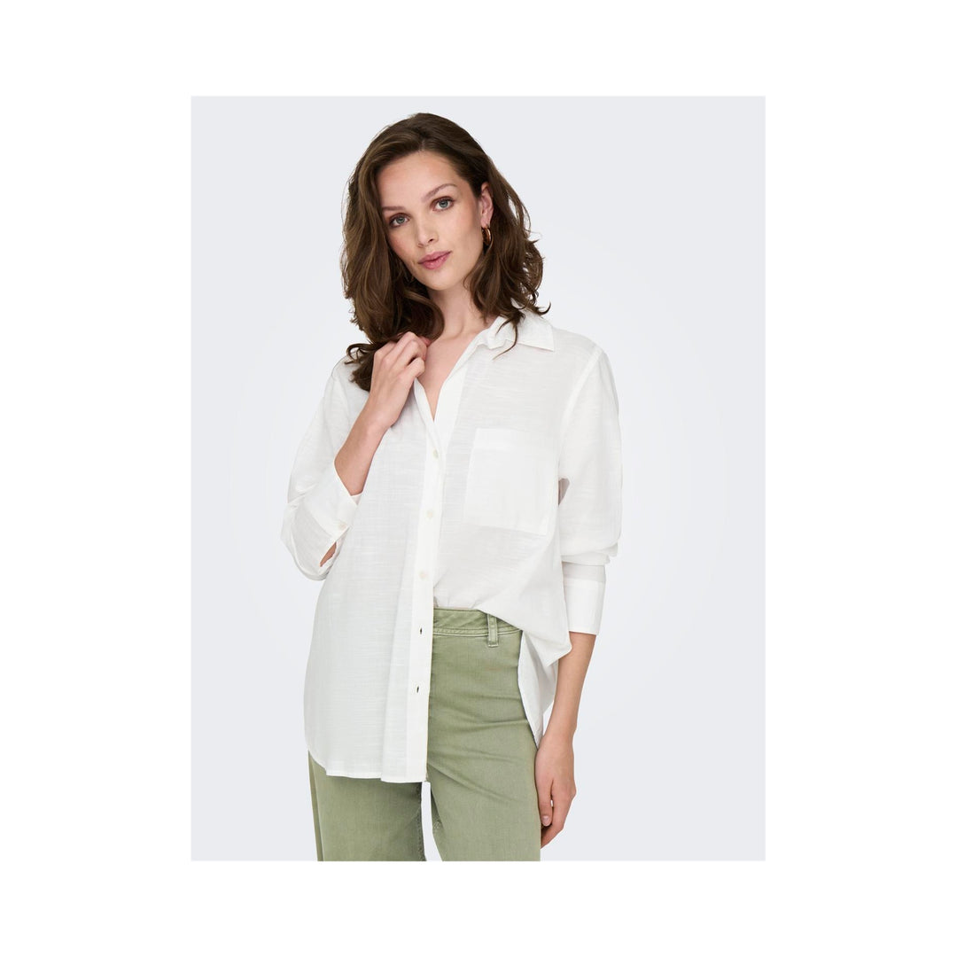 ONLY - SKJORTE - SALINA - 15335255 - CLOUD DANCER