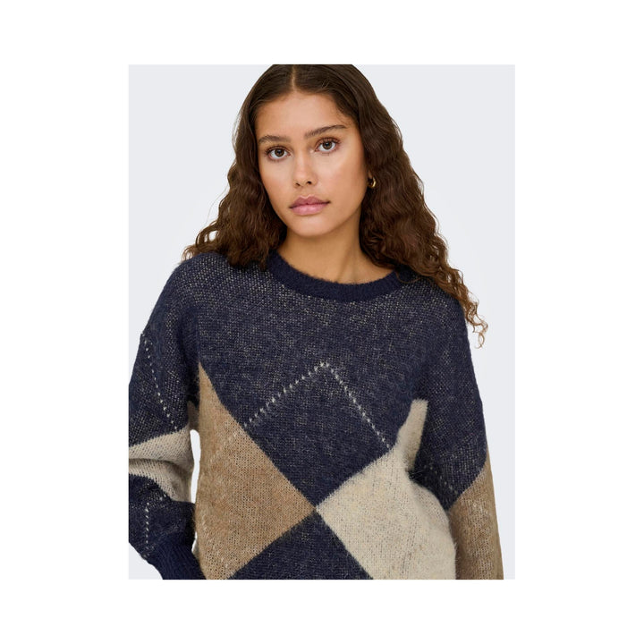 ONLY - STRIK - NOEME LIFE 15353226 - NIGHT SKY/COCOCA CREME/BISCOTTI/MELANGE/ARGYLE