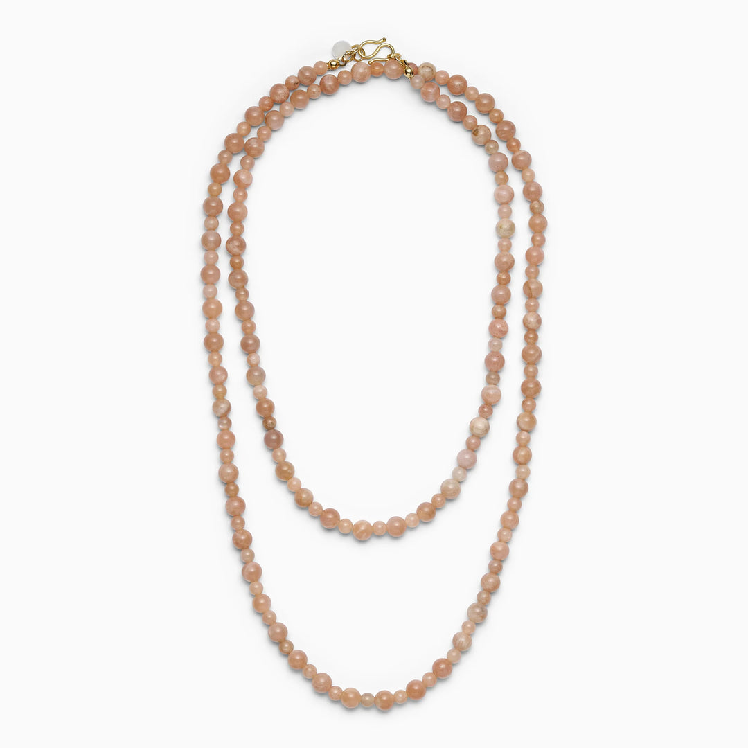 SOÏ - KRYSTAL HALSKÆDE - LEA - SUNSTONE 80 CM.