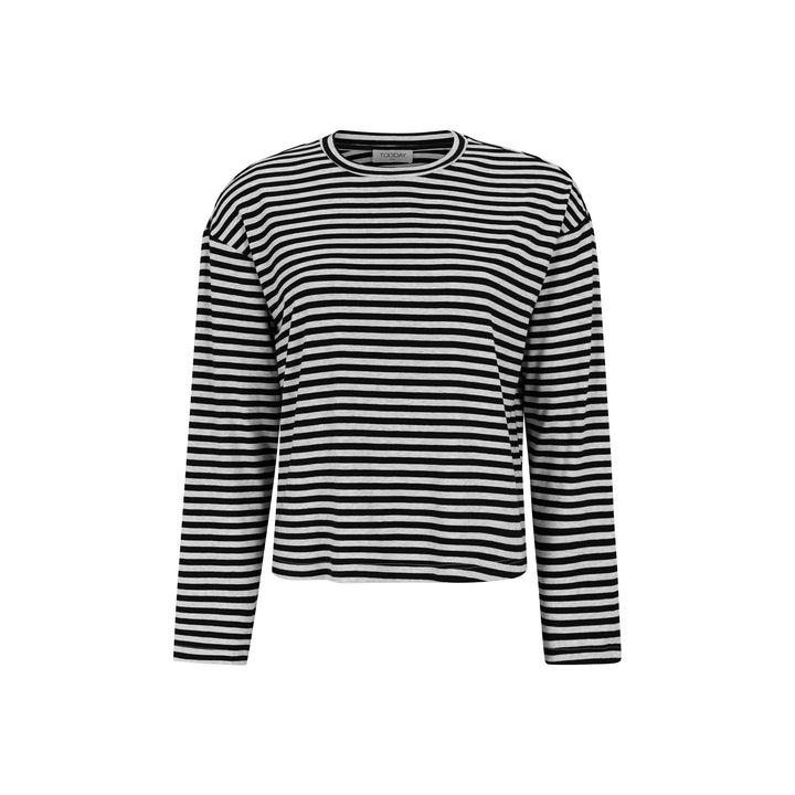 TOODAY - BLUSE - ENNI TD426 - 113 - 514 BLACK/GREY MELANGE STRIPE