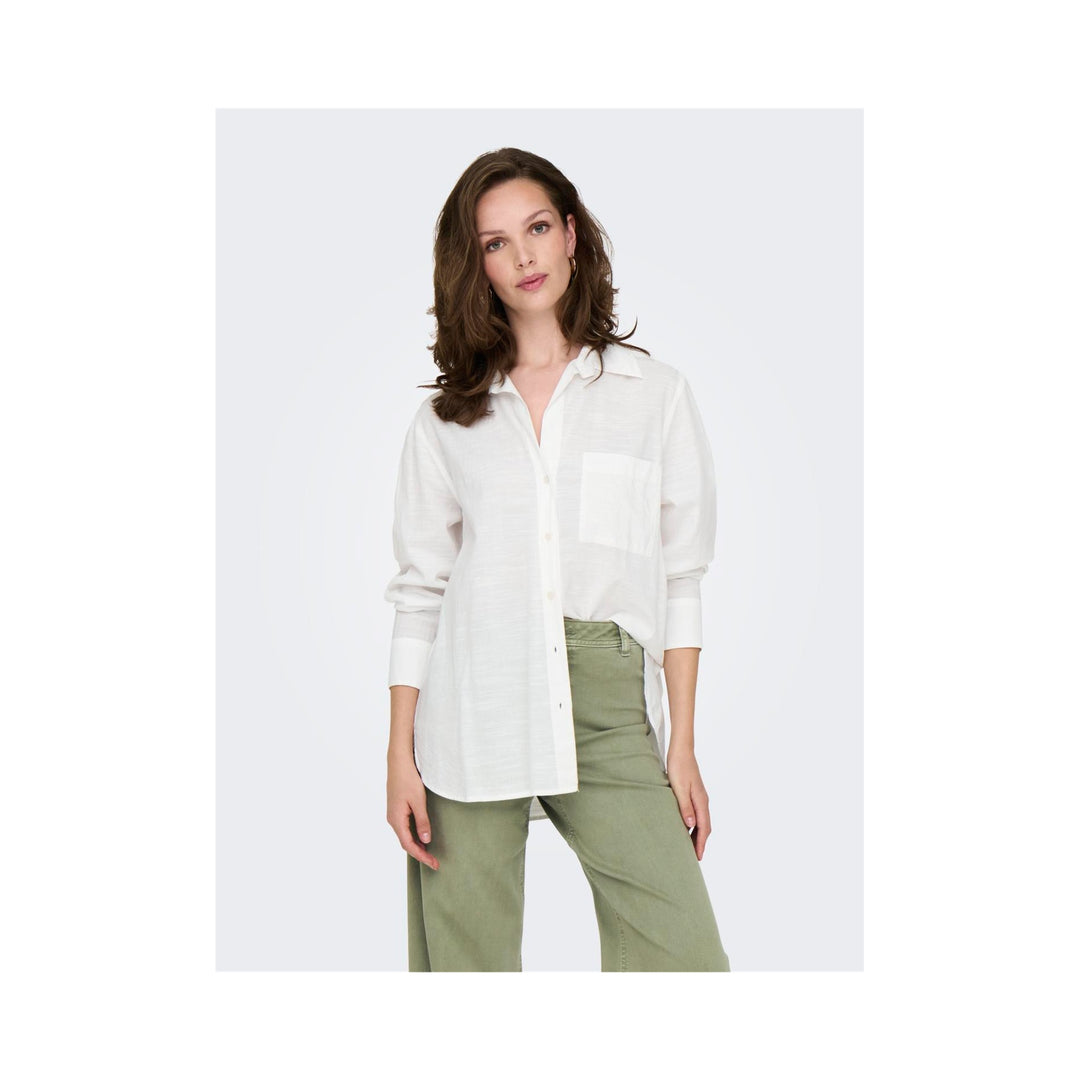 ONLY - SKJORTE - SALINA - 15335255 - CLOUD DANCER