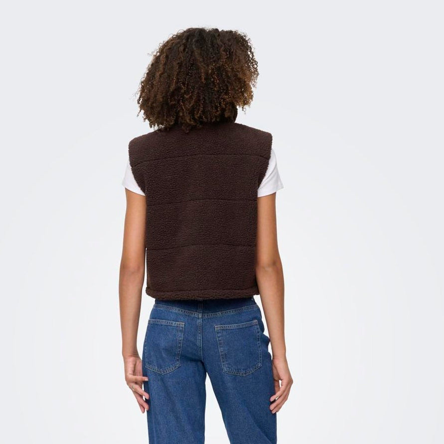 ONLY - VEST - SANDRA 15320630 - SEAL BROWN