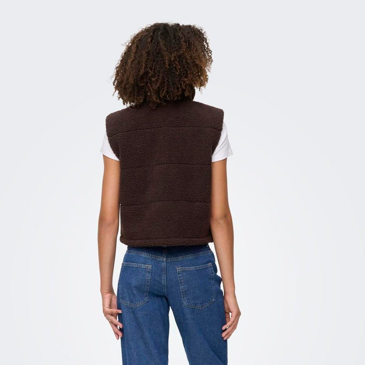 ONLY - VEST - SANDRA 15320630 - SEAL BROWN