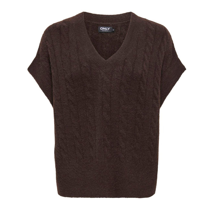 ONLY - VEST - MELODY 15249328 - COFFEE BEAN MELANGE