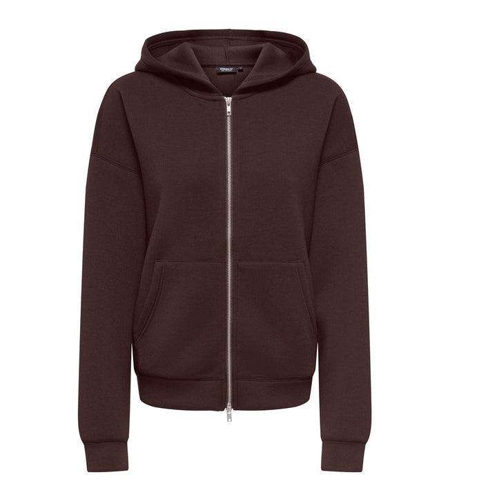 ONLY - ZIP HOODIE - NAOMI 15383142 - COFFEE BEAN