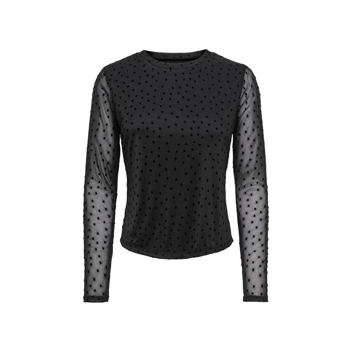 ONLY - TOP - NOVA 15357642 - BLACK/BLACK DOTS