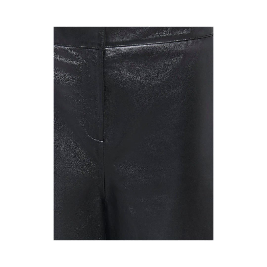 ONLY - LÆDER SHORTS - VIOLA 15397987 - BLACK