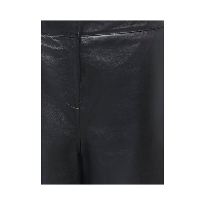 ONLY - LÆDER SHORTS - VIOLA 15397987 - BLACK