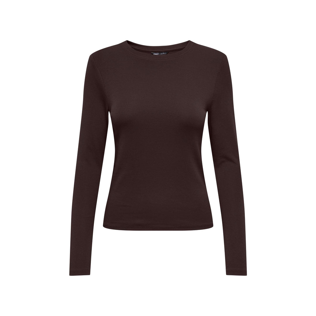 ONLY - T-SHIRT - RILEY 15323159 - BLACK COFFEE