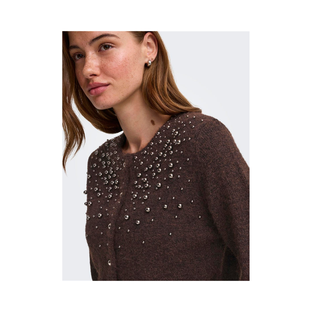 ONLY - CARDIGAN - MIGGIE 15375519 - COFFEE BEAN MELANGE