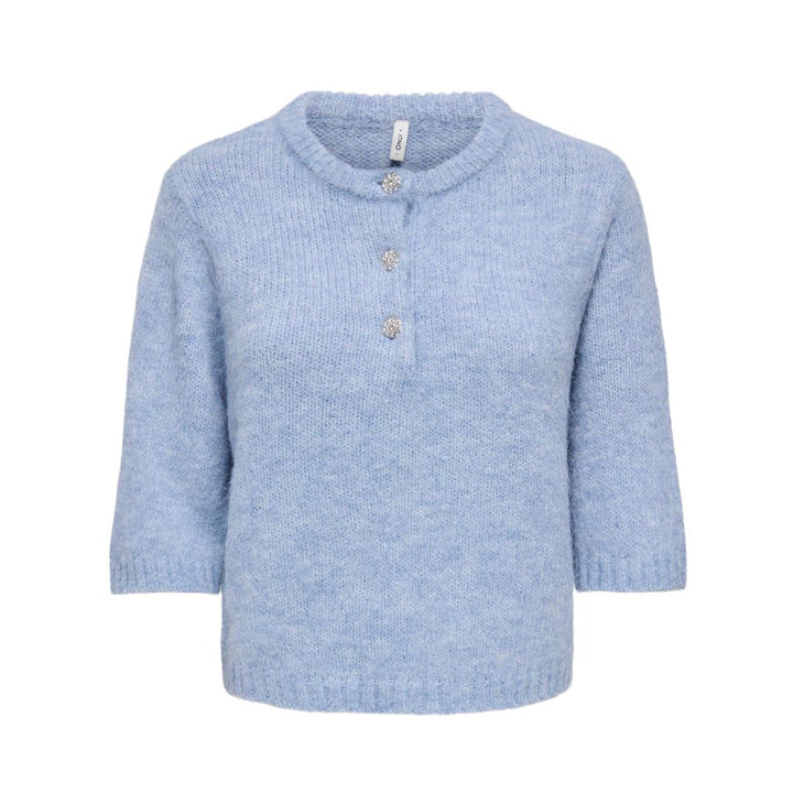 ONLY - STRIKTRØJE - MAGGIE 15375128 - DUSTY BLUE