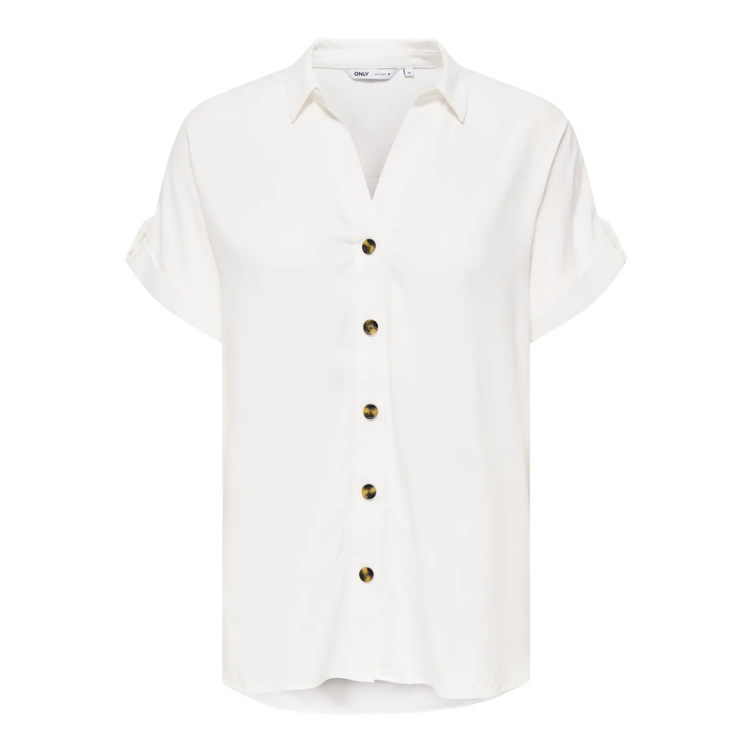 ONLY - SKJORTE - YASMIN 15348758 - SNOW WHITE