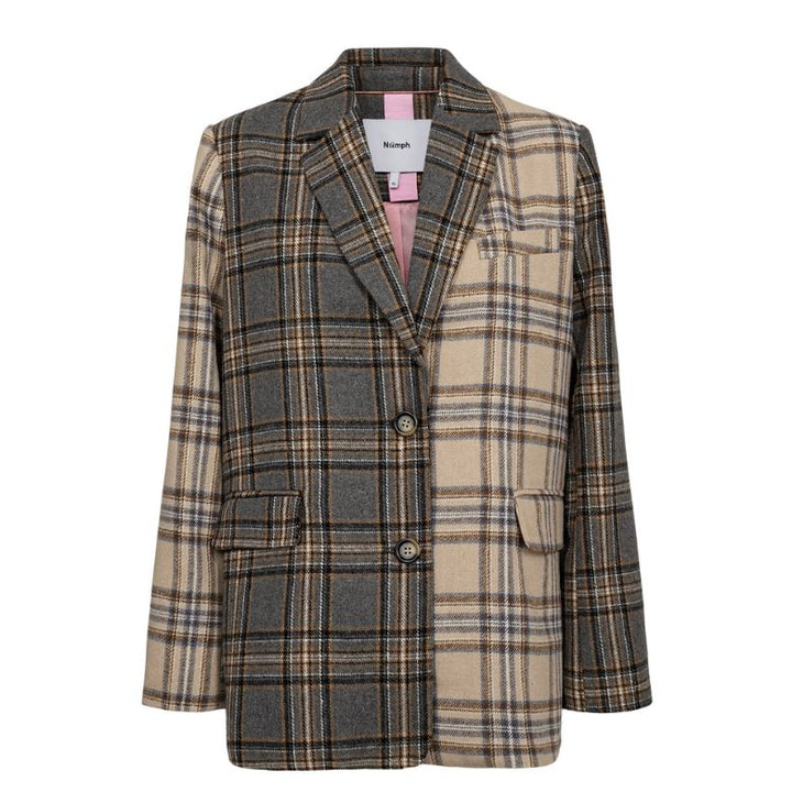 NÜMPH - BLAZER - AVEY 707160 - MEDIUM GREY MELANGE