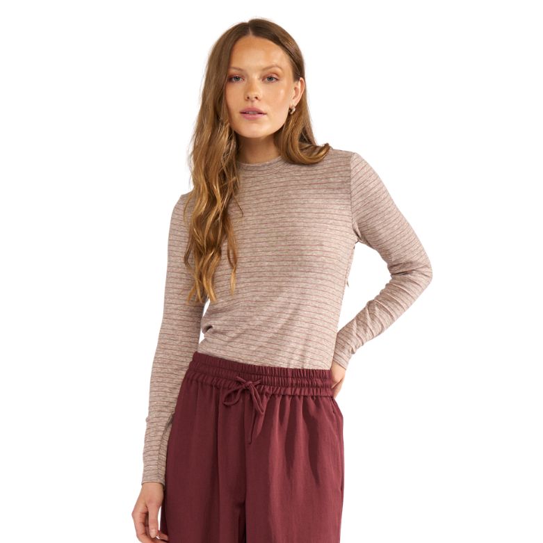 NÜMPH - BLUSE - LANIS 707393 - GRAY MORN MELANGE