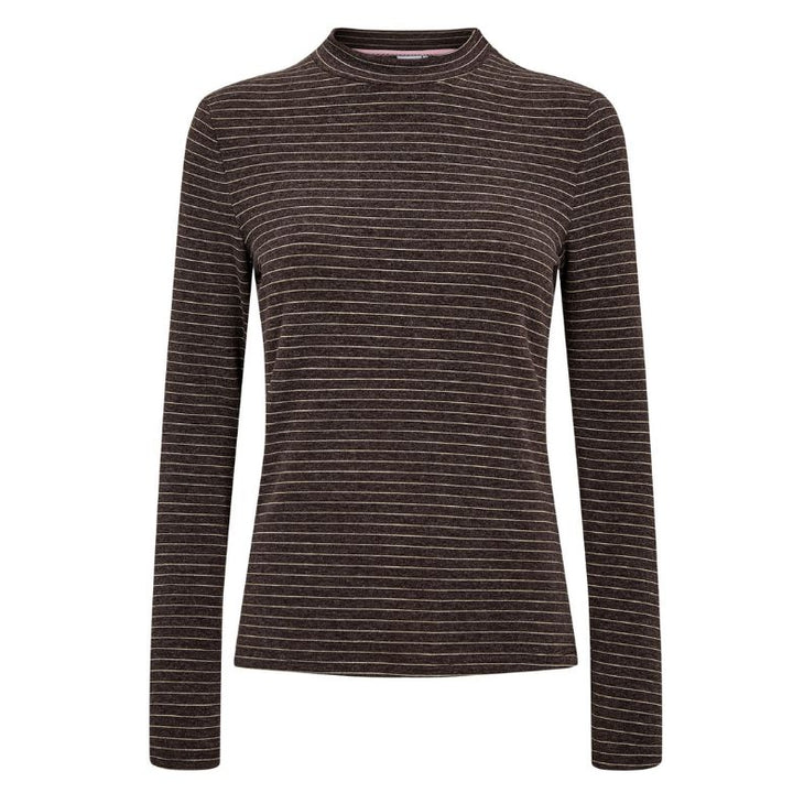 NÜMPH - BLUSE - LANIS 707393 - BLACK COFFEE