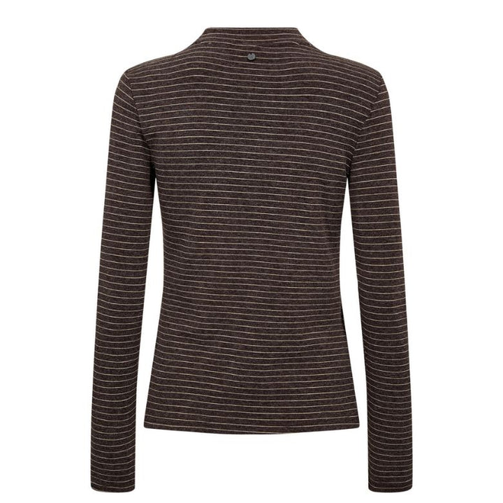 NÜMPH - BLUSE - LANIS 707393 - BLACK COFFEE