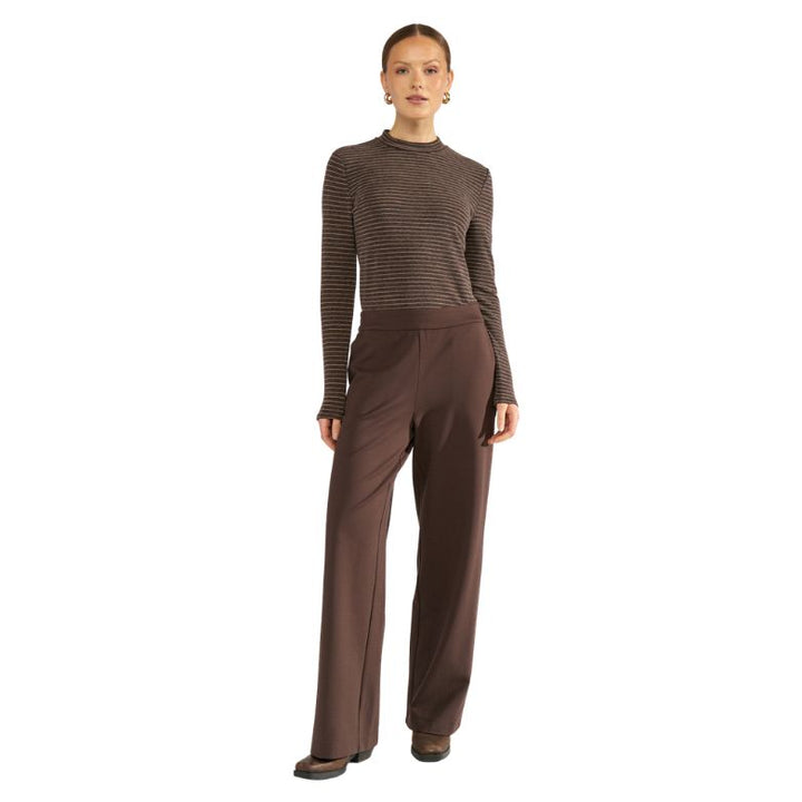 NÜMPH - BLUSE - LANIS 707393 - BLACK COFFEE